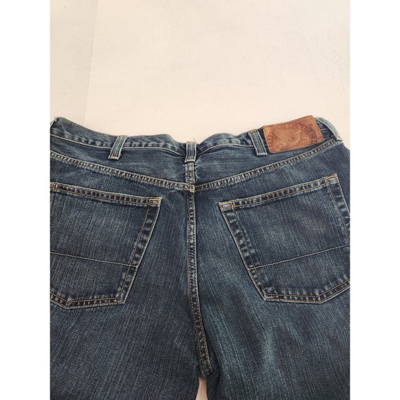 Eddie Bauer Mens Straight Fit Jeans 40x30 Blue Denim 100% Cotton Casual Pants - Picture 7 of 10